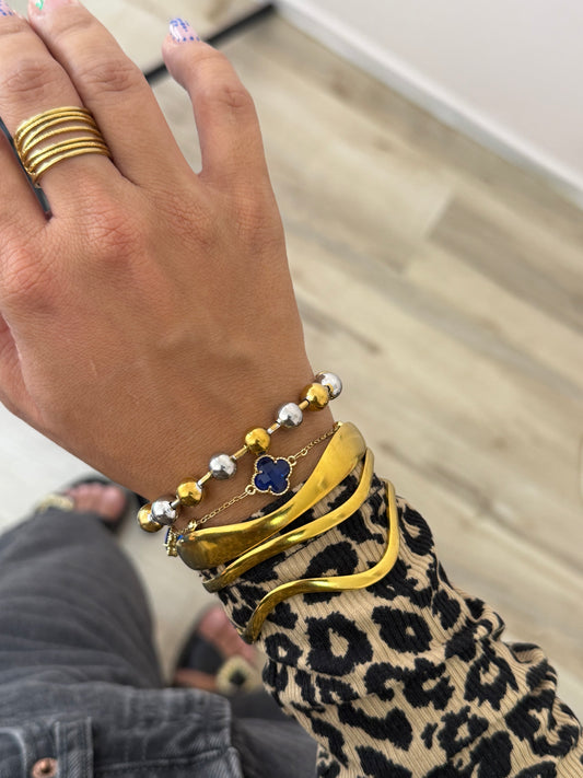 Nina 2 Tone Ball Bracelet