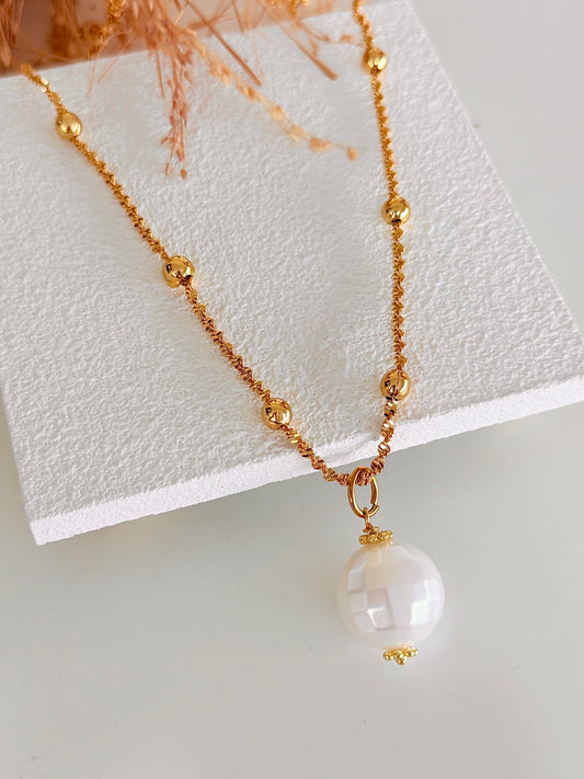 Disco Pearl Necklace