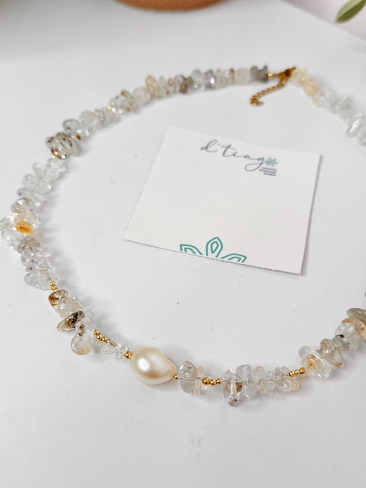 Clear Pearl Necklace