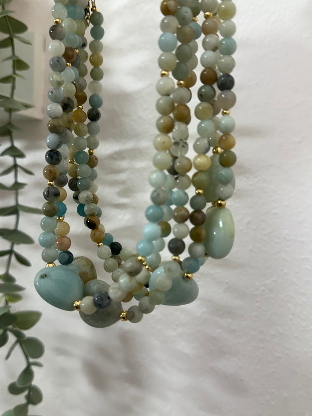 Amazonite Heart Necklace