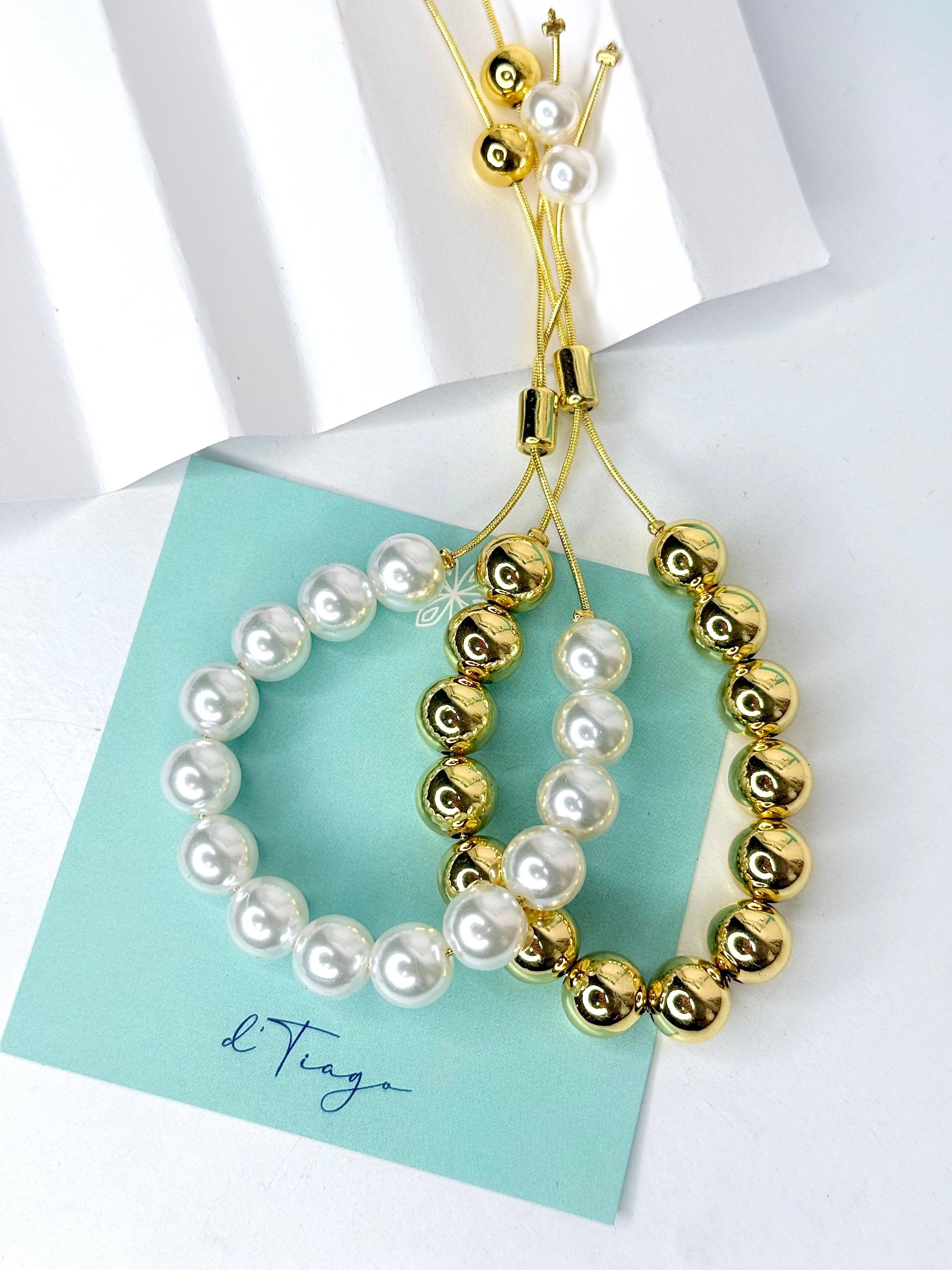 Pearl and Gold Set Bracelet