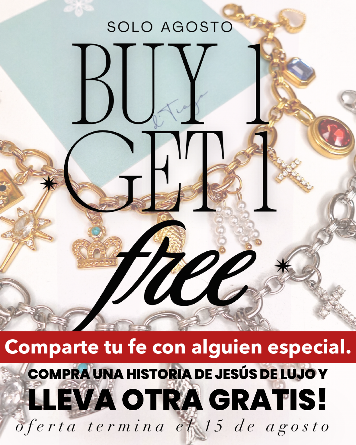 Promo Aniversario: La Historia que cambio al Mundo: La Historia de Jesus: La Pulsera/ Bracelet HDJ
