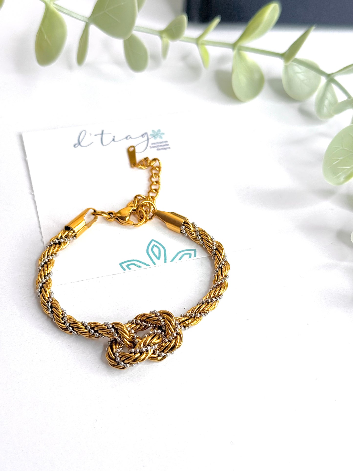 Knot 2 tone Bracelet