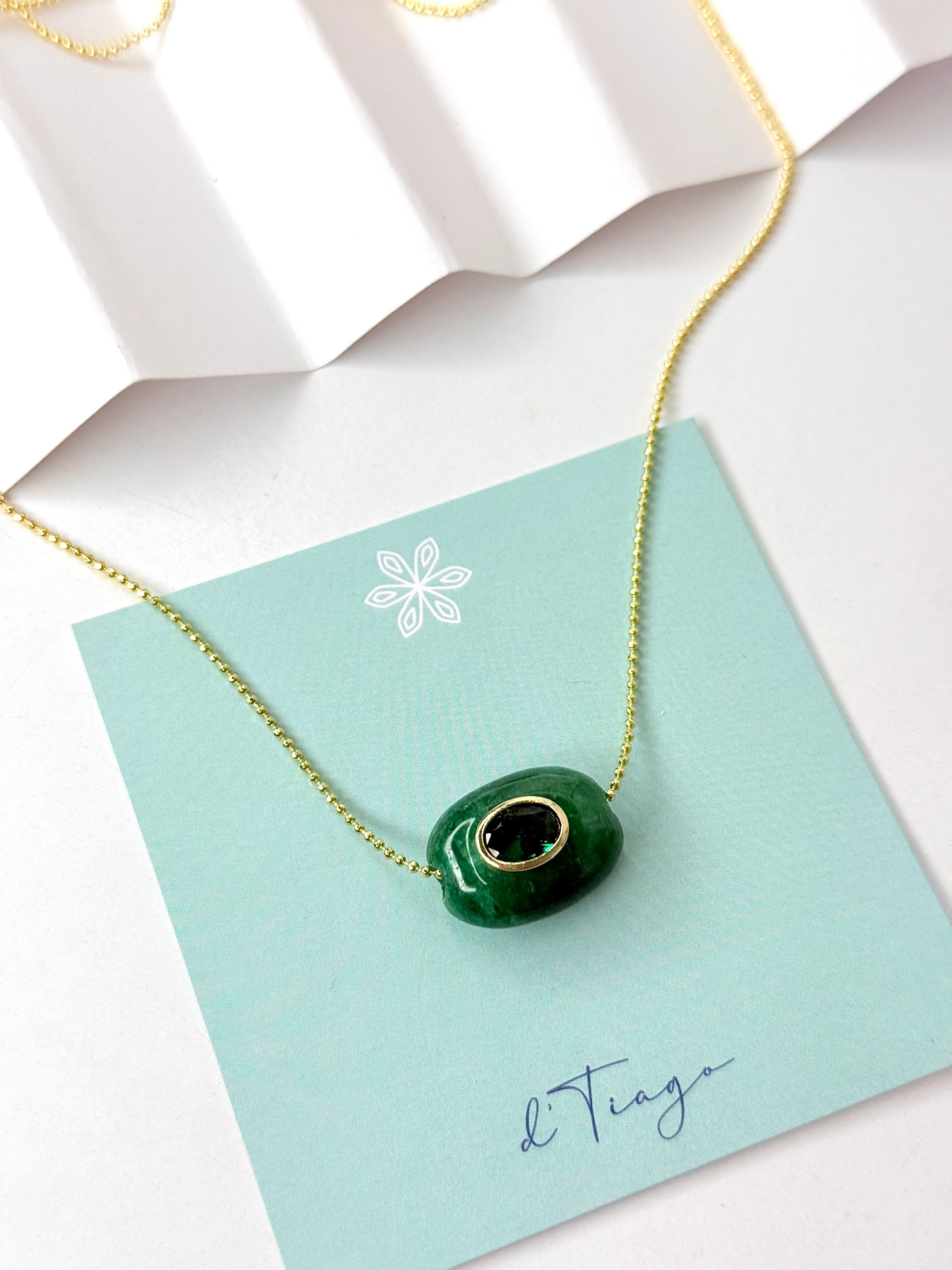 Gema Green Necklace