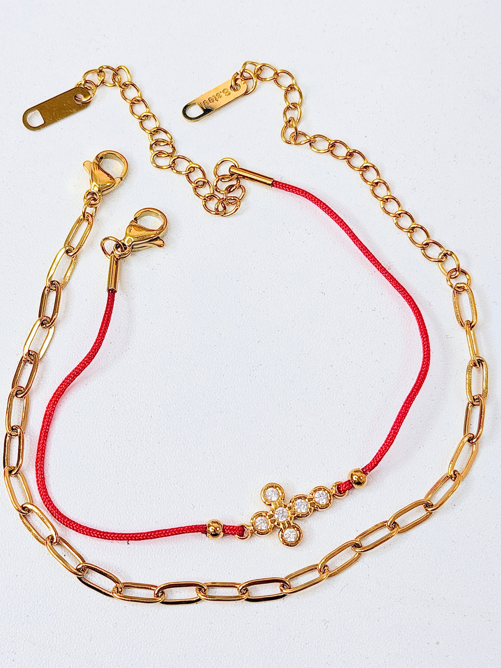 Red Cross Duo Bracelet