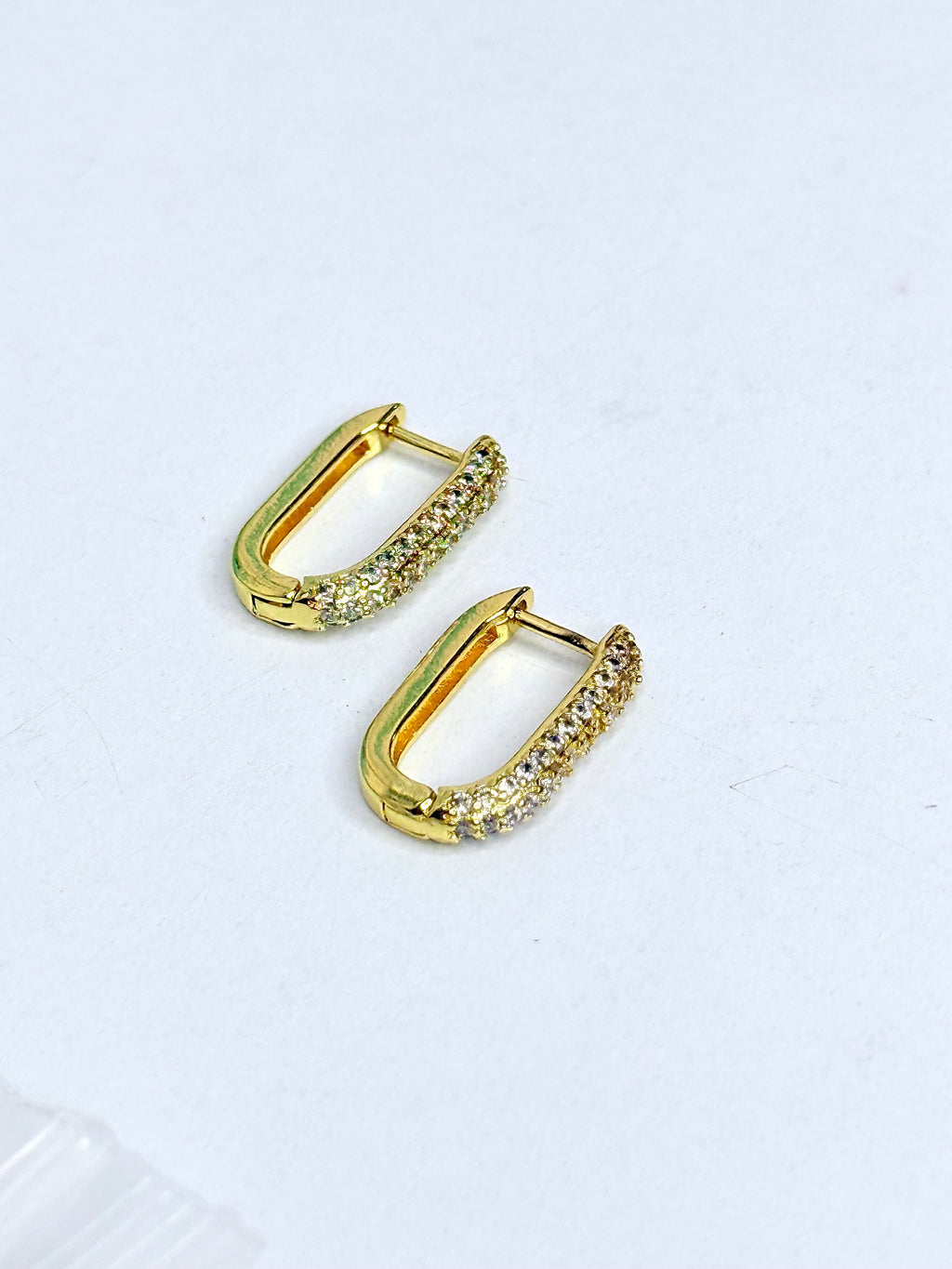 Zircon Hoops Earrings