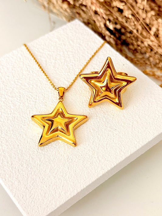 SuperStar Set Necklace & Ring