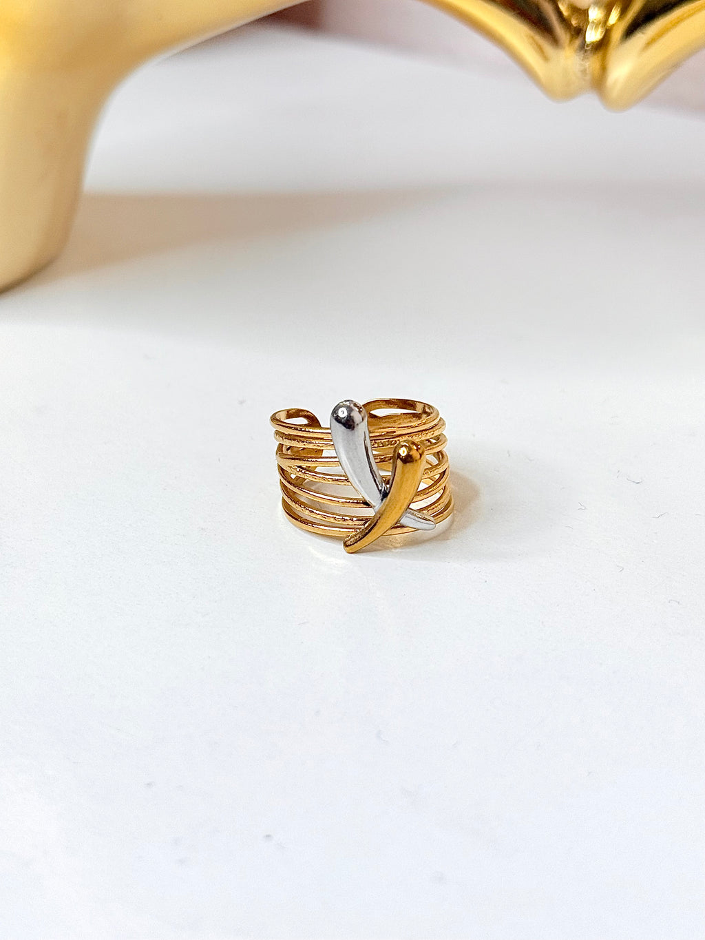 X Dos tonos Ring