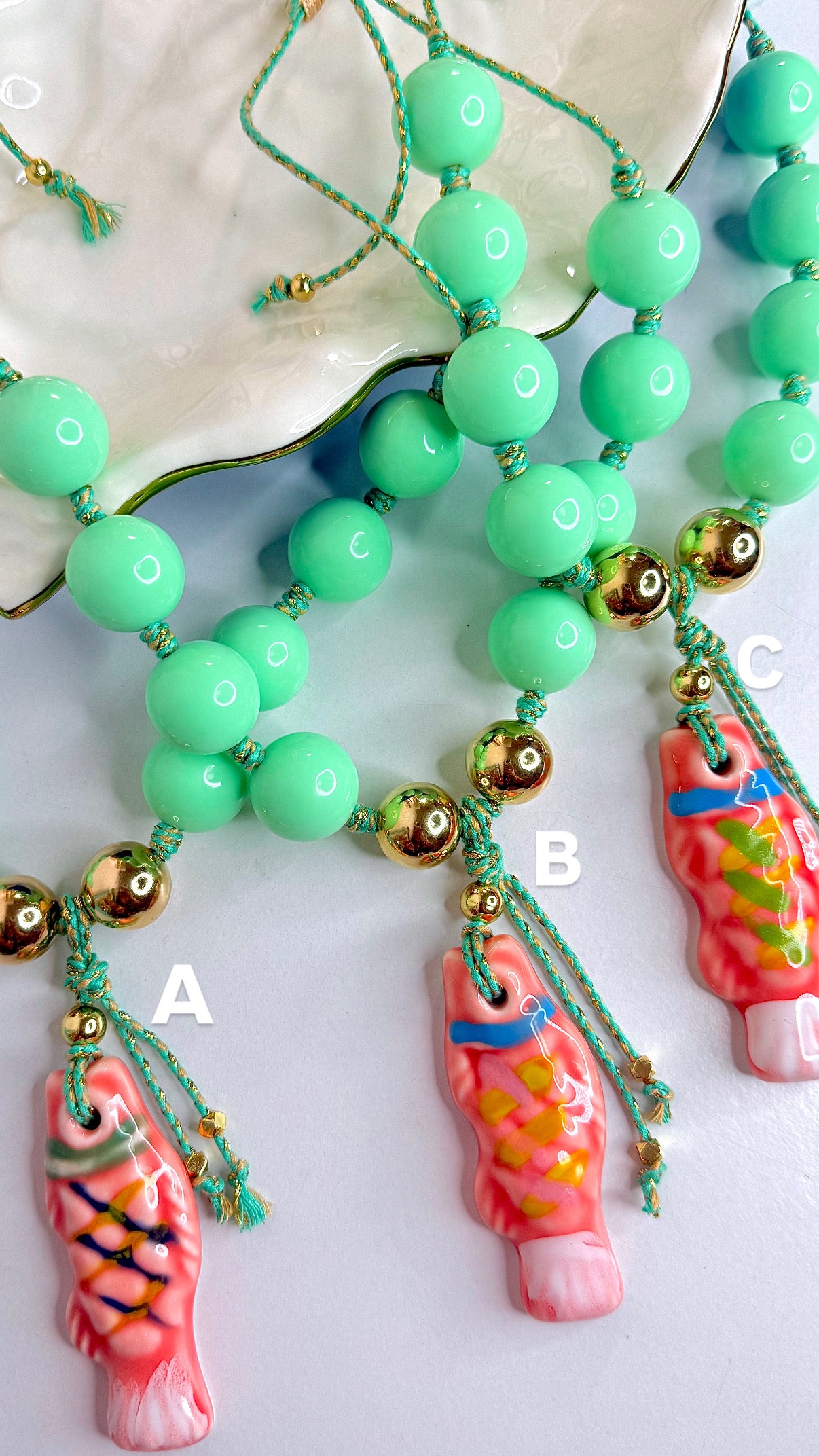 Valencia Necklace- Mint