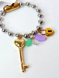 Key & Lock 2 tonos Bracelet