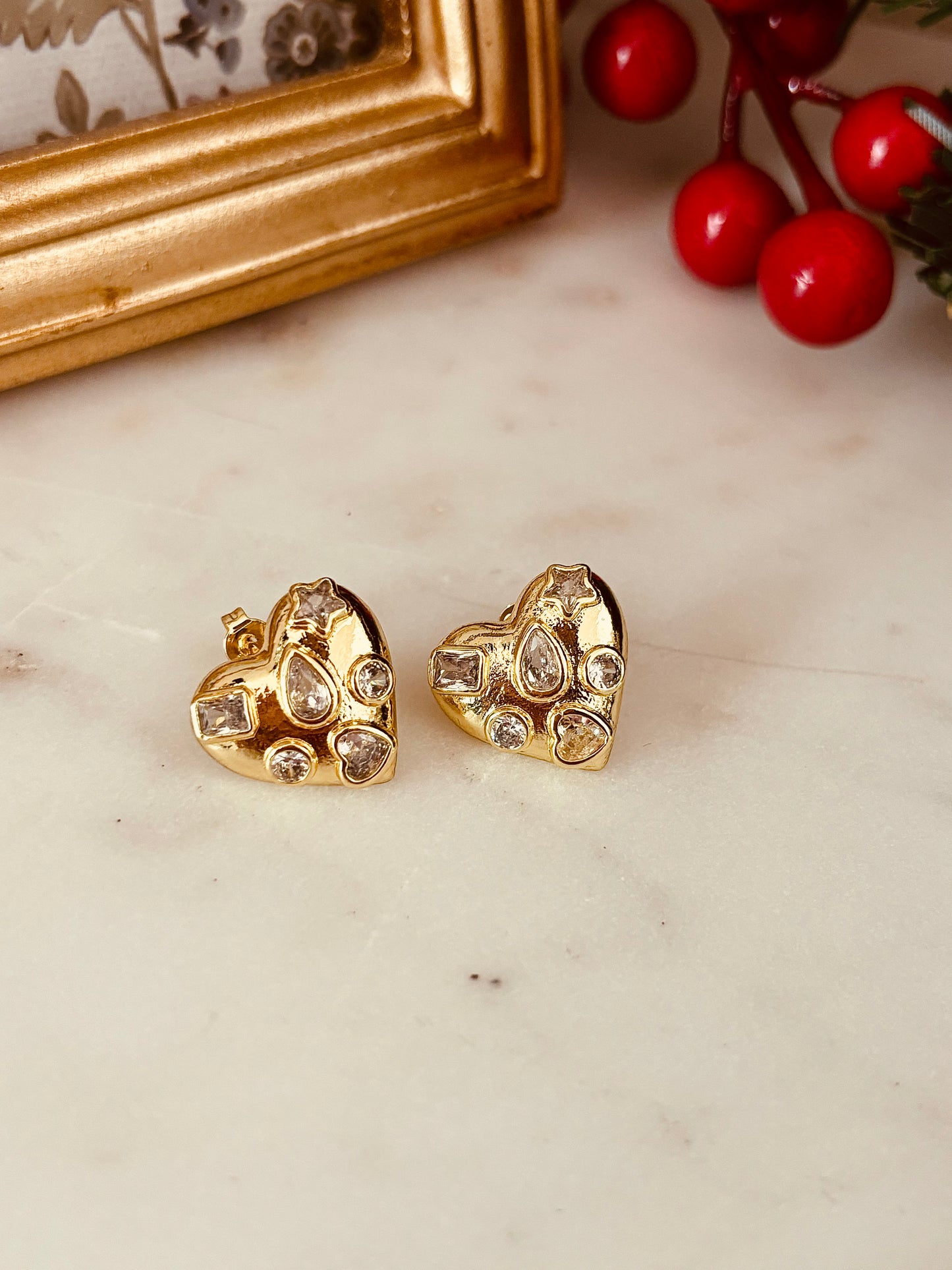 Heart Cristal Earrings