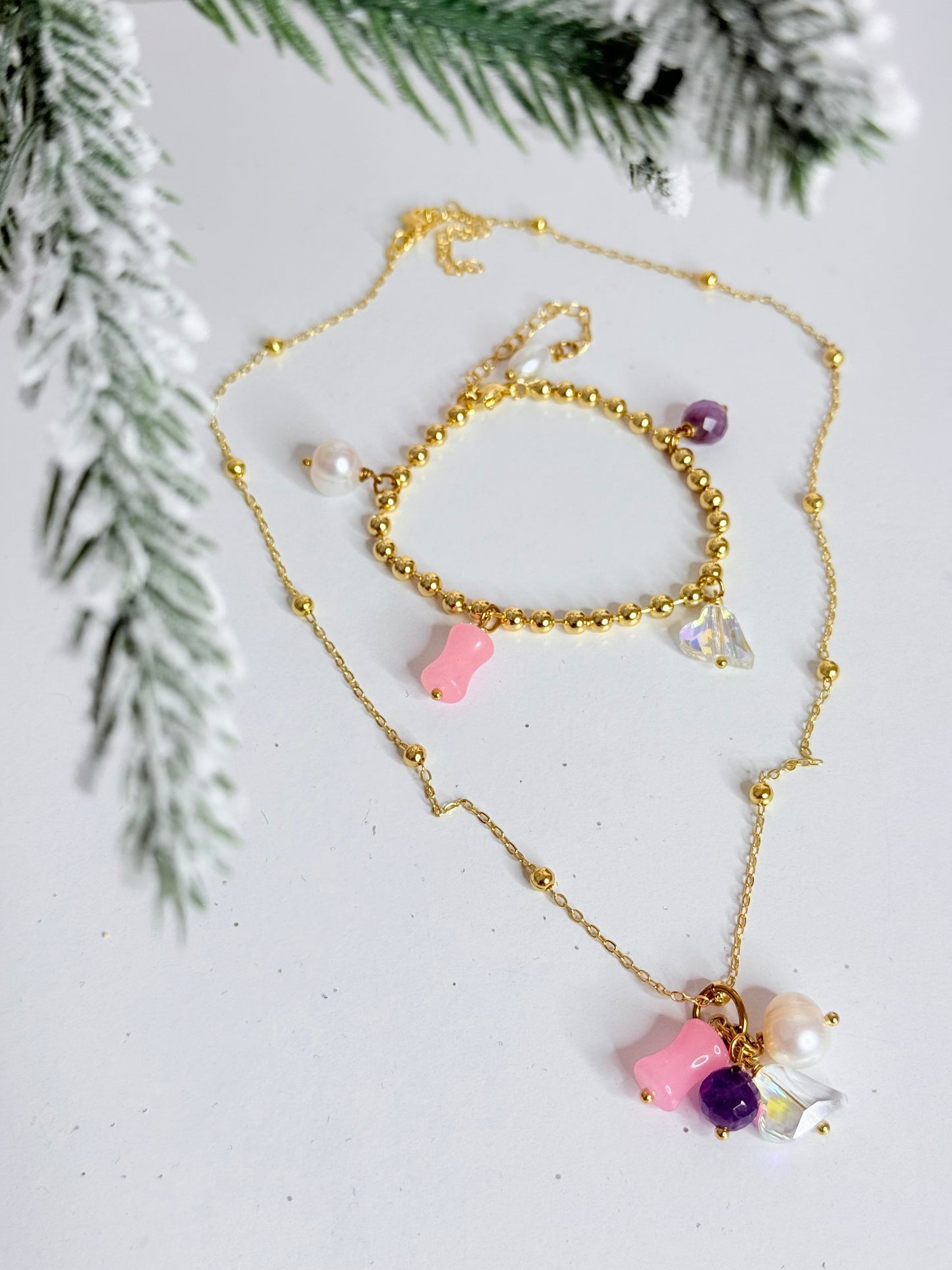 X-mas Bundle Mujer Virtuosa Necklace + MV Bracelet