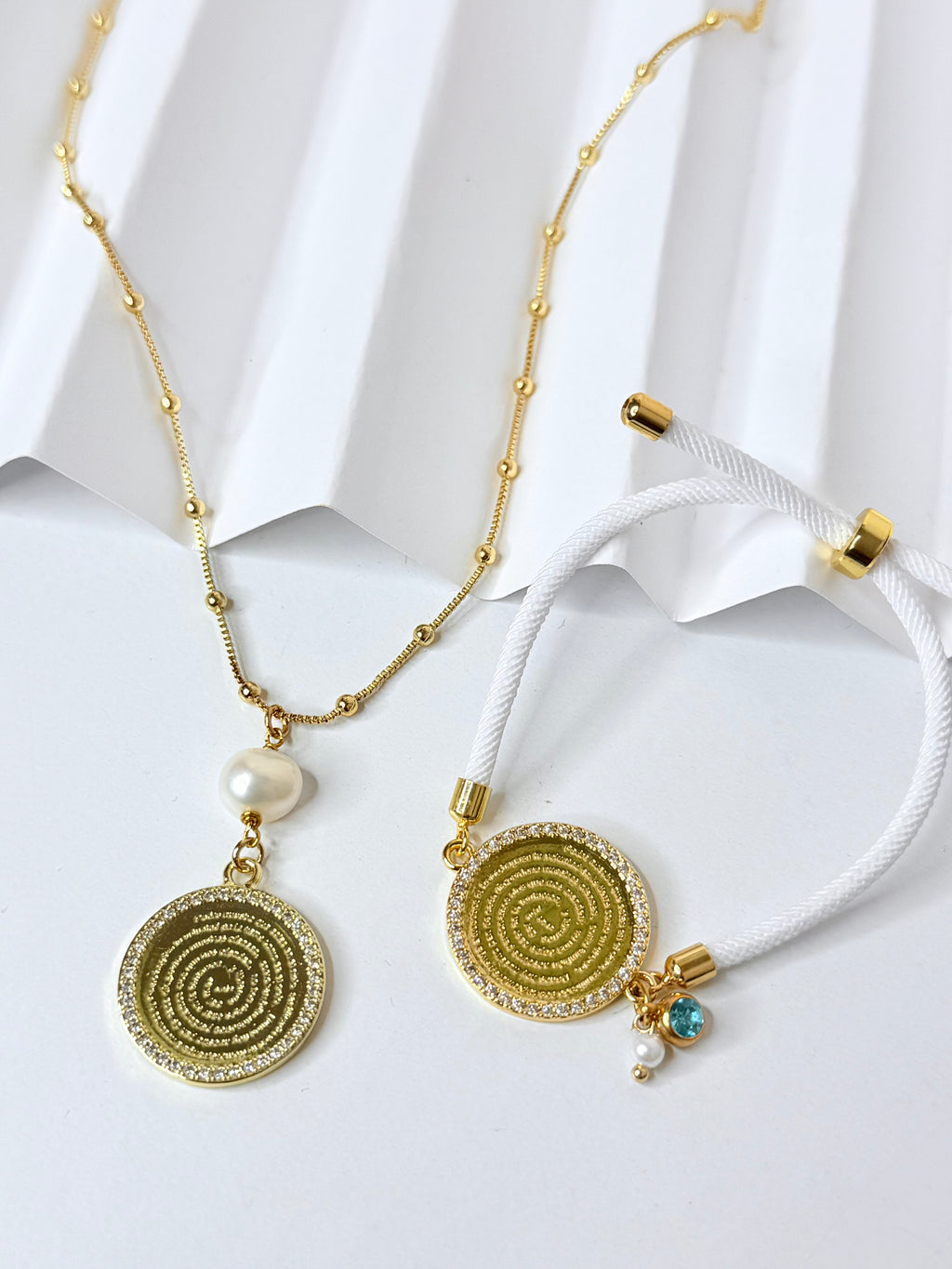 Padre Nuestro Necklace + Bracelet (Se venden por separado o en set)
