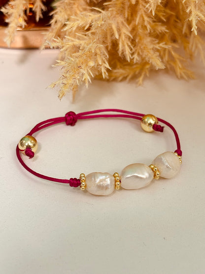 Fresh Water Pearl Set Necklace & Bracelet