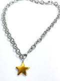Star 2 tone Necklace