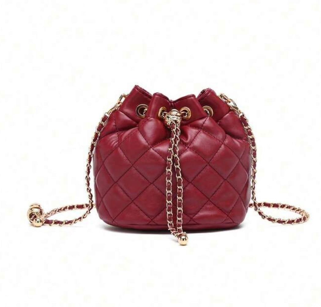 Cherry Red Bucket Zara Bag