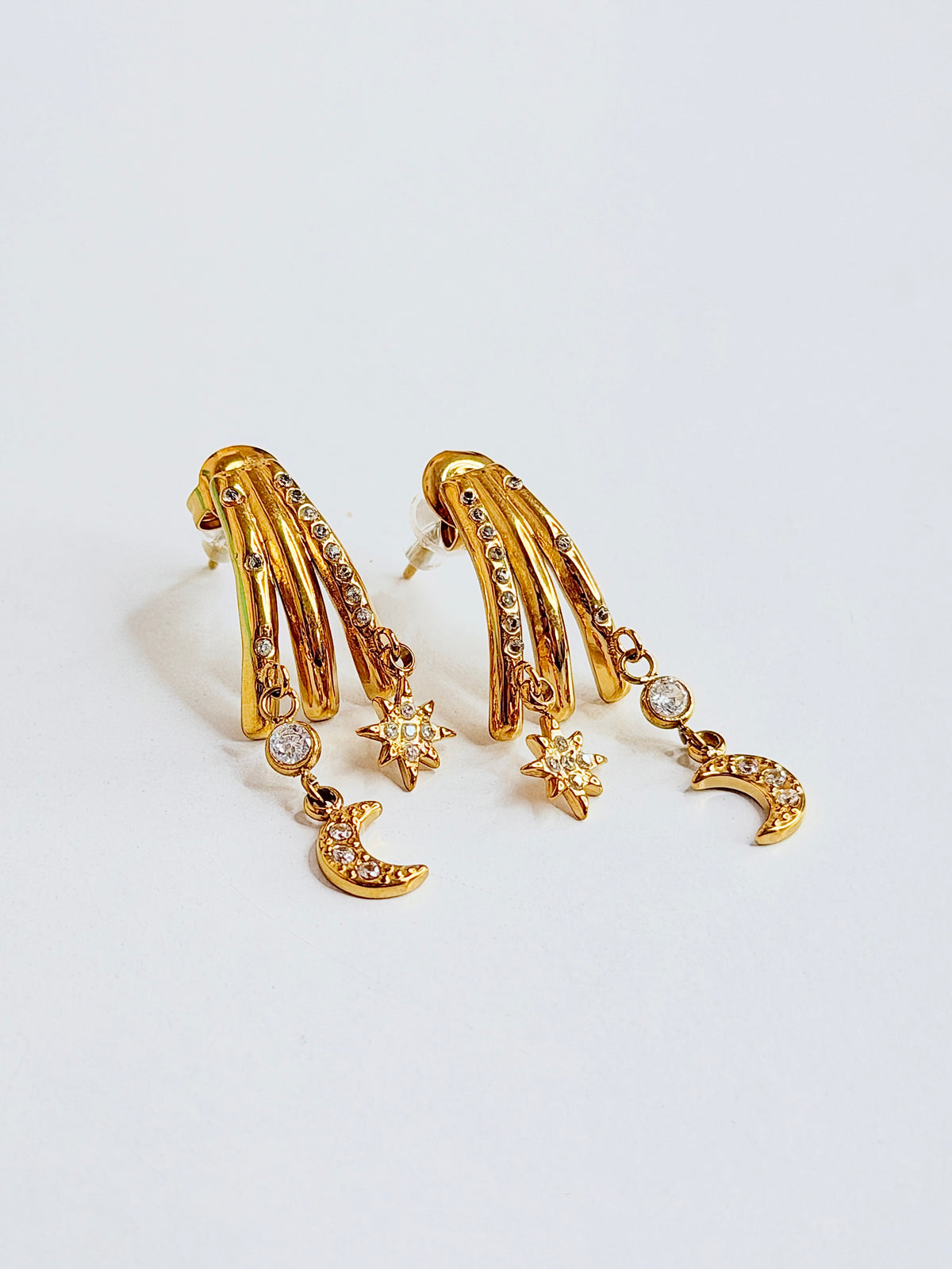 Moon & Star Earrings