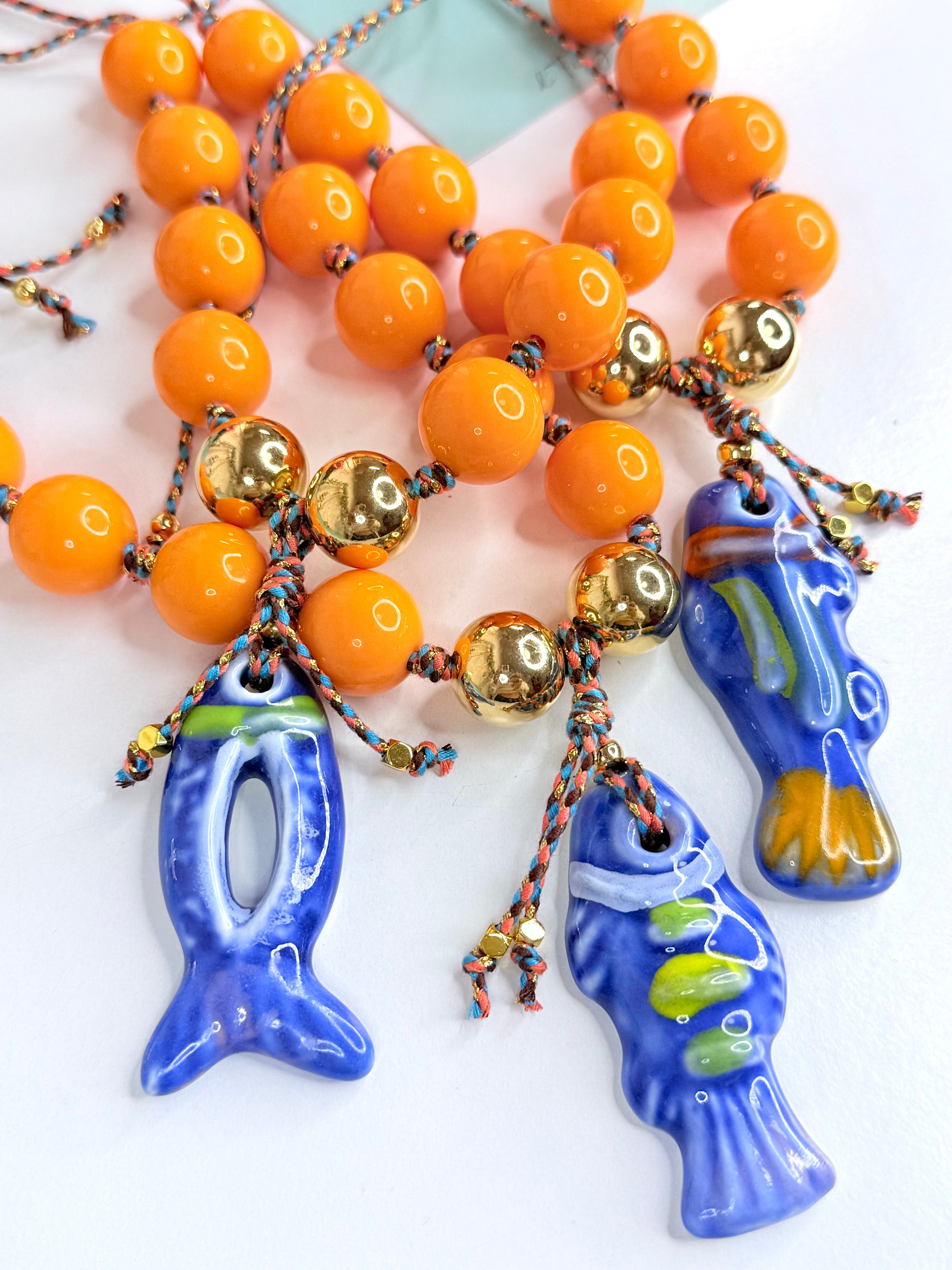 Valencia Necklace- Anaranjado