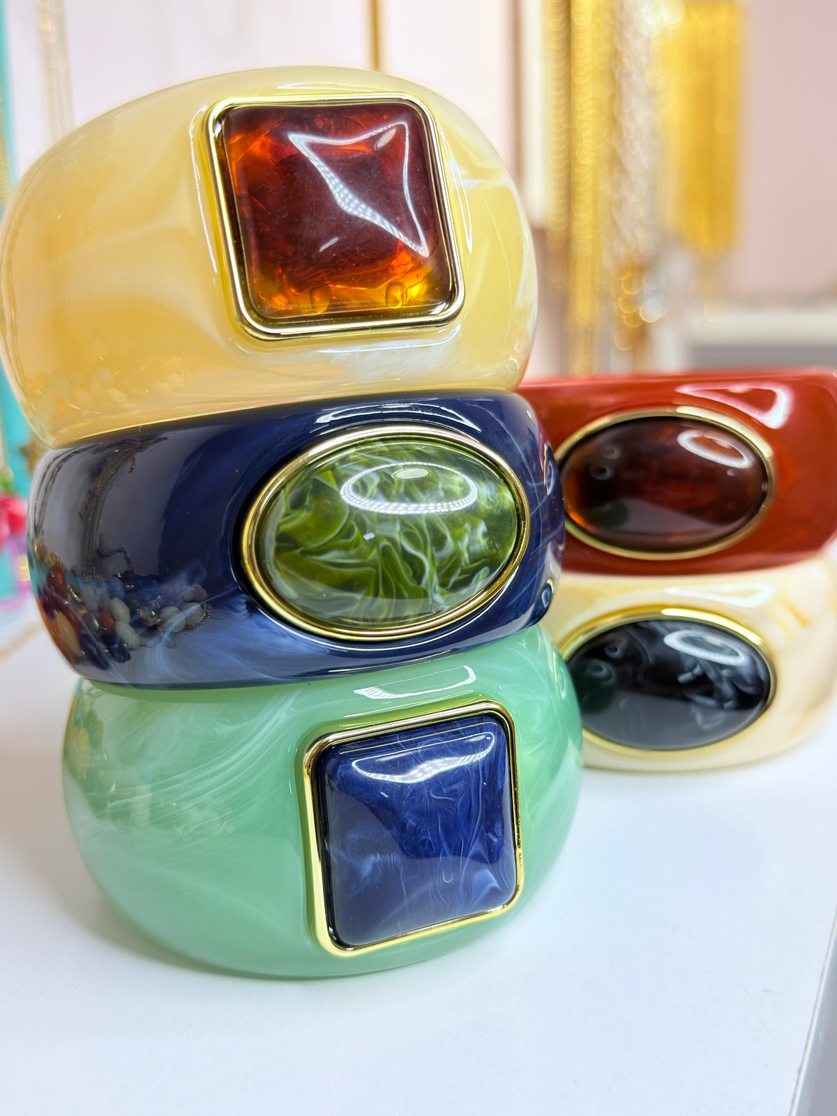 Resin Chunky Bangles