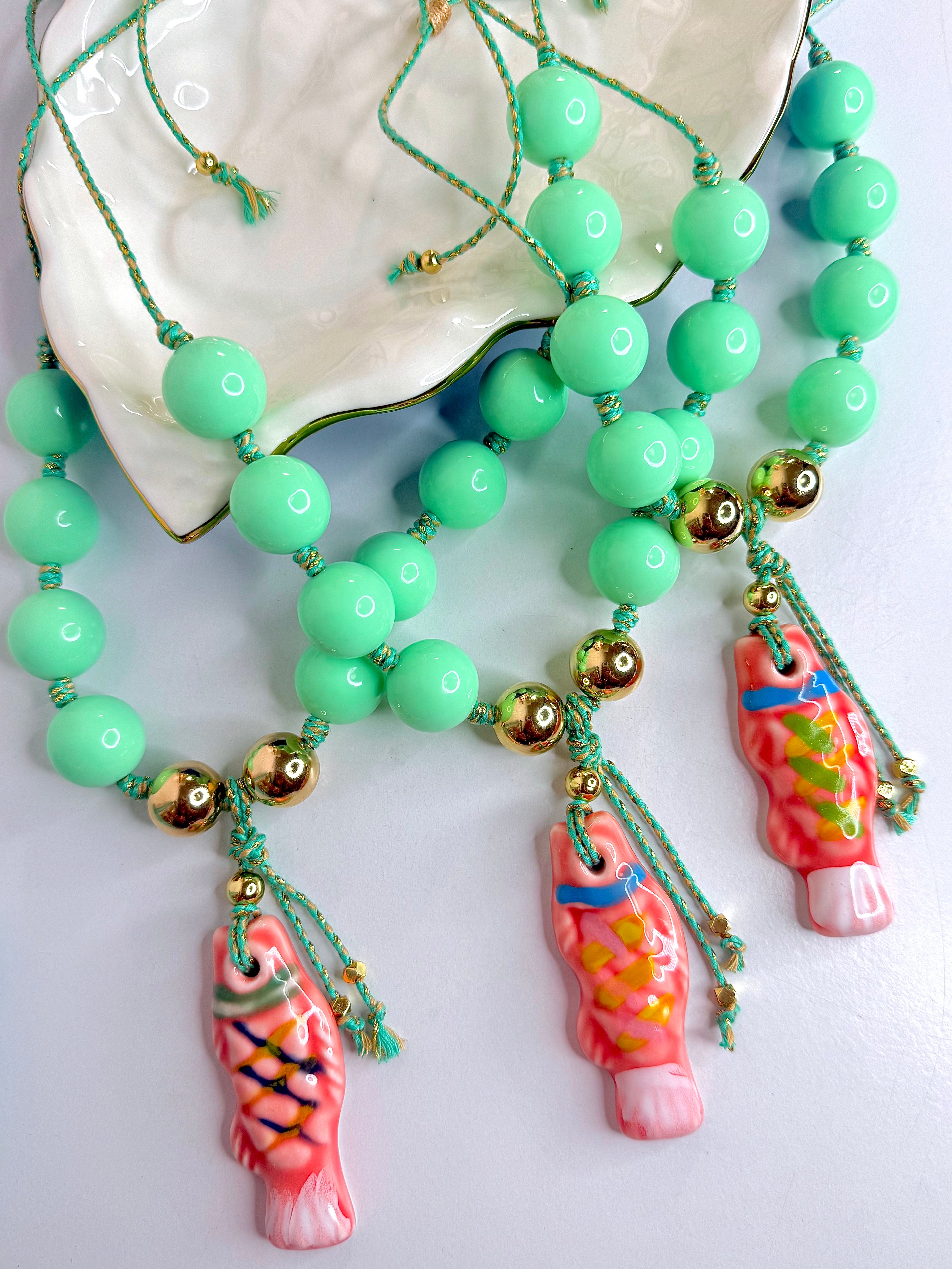 Valencia Necklace- Mint
