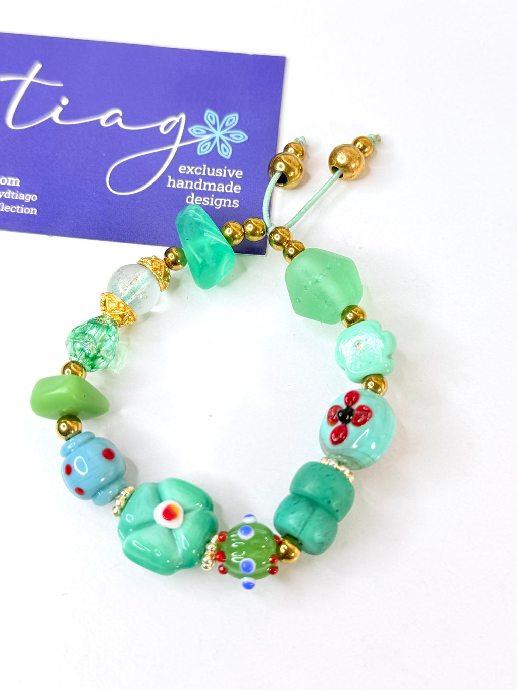 Red Aquamarine Bracelet