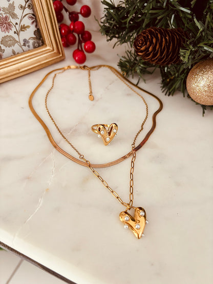 Double Heart Necklace