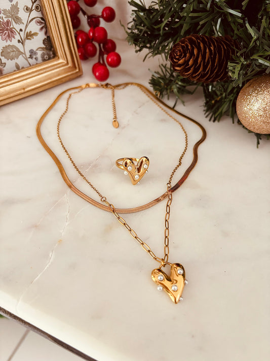 Double Heart Necklace