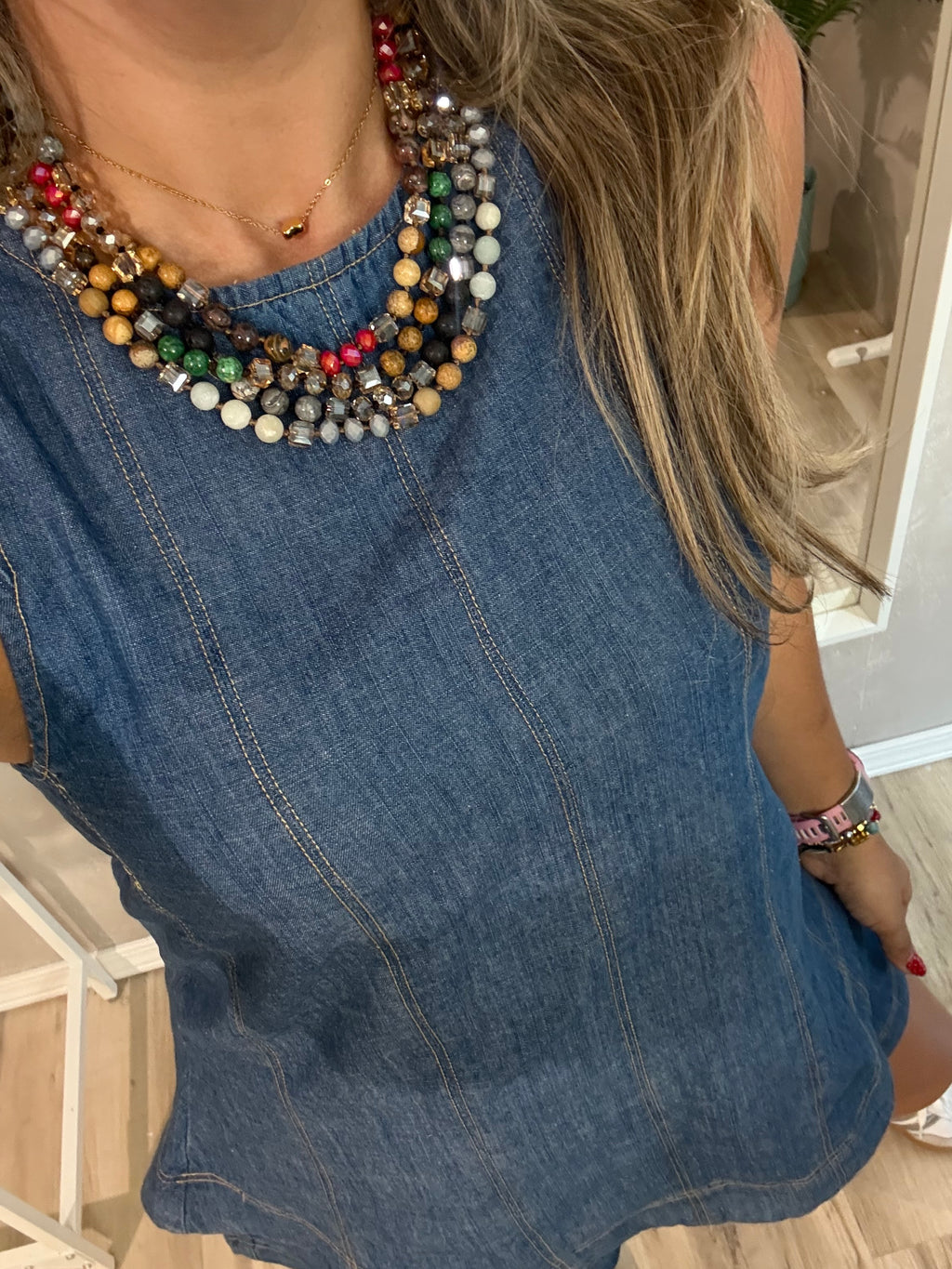 Lisi Semipreciosa Necklace (de venden por separado)