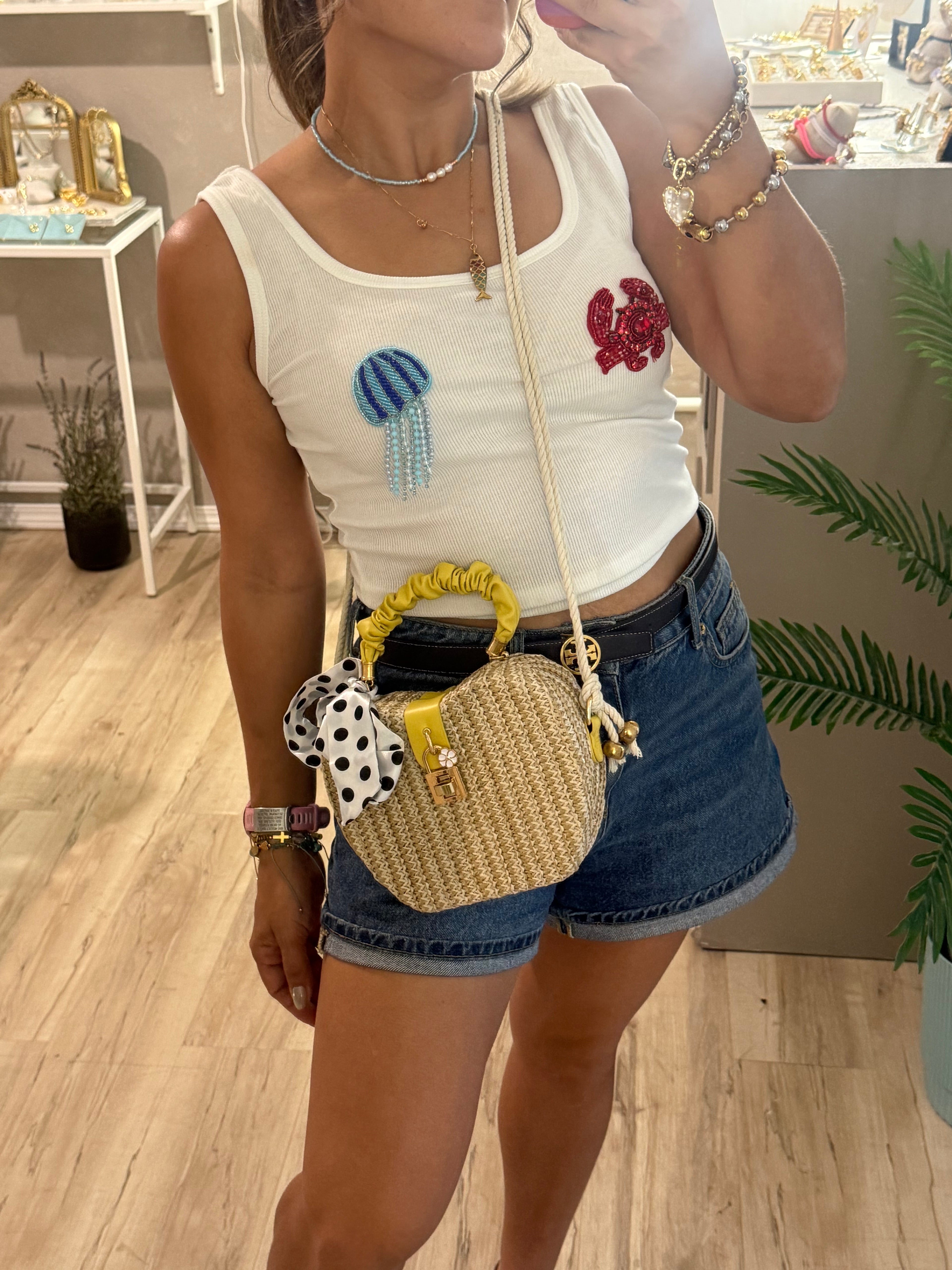 Yellow Vacay Daisy Zara Bag