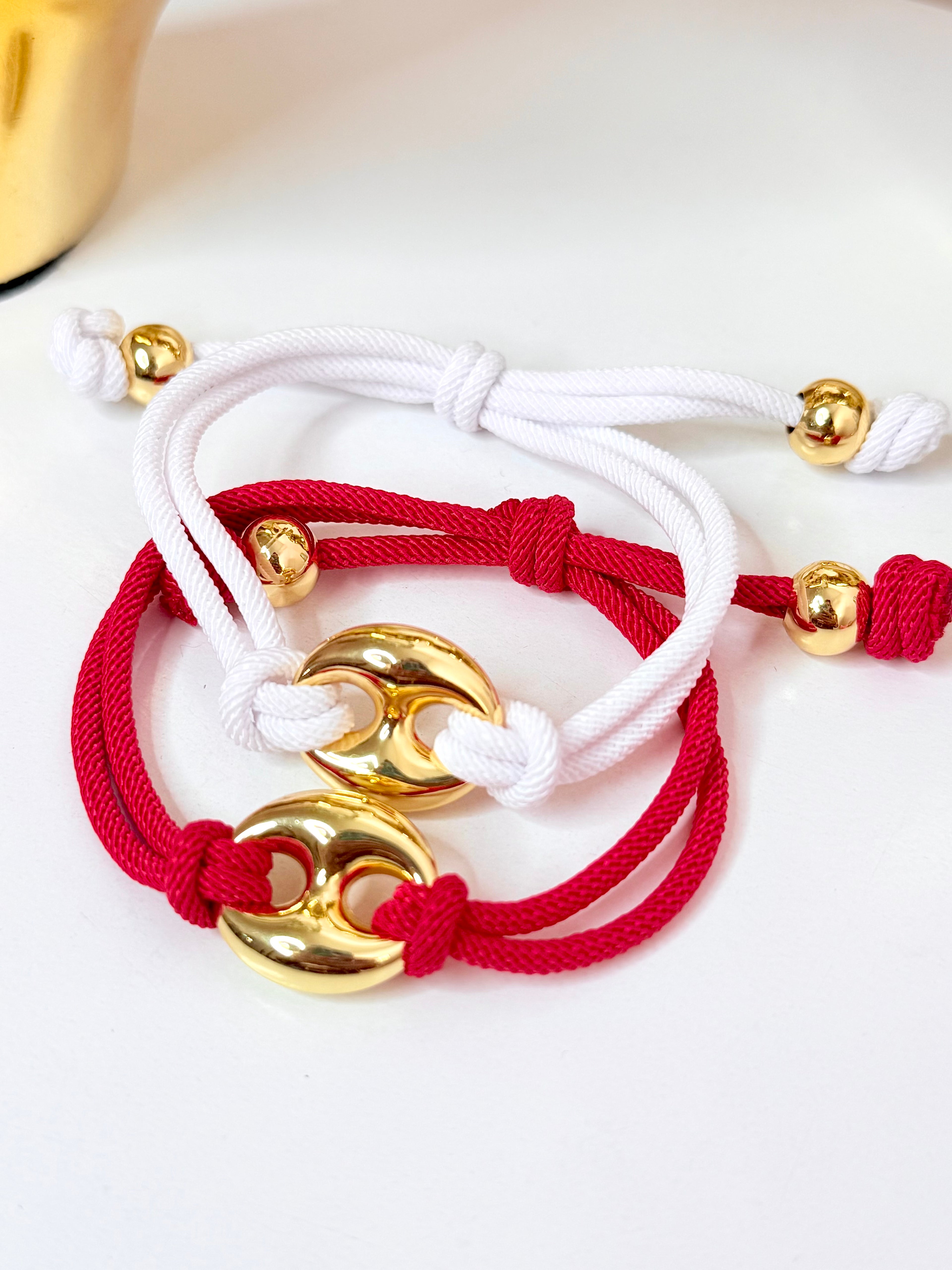 Guci Link Bracelet Red