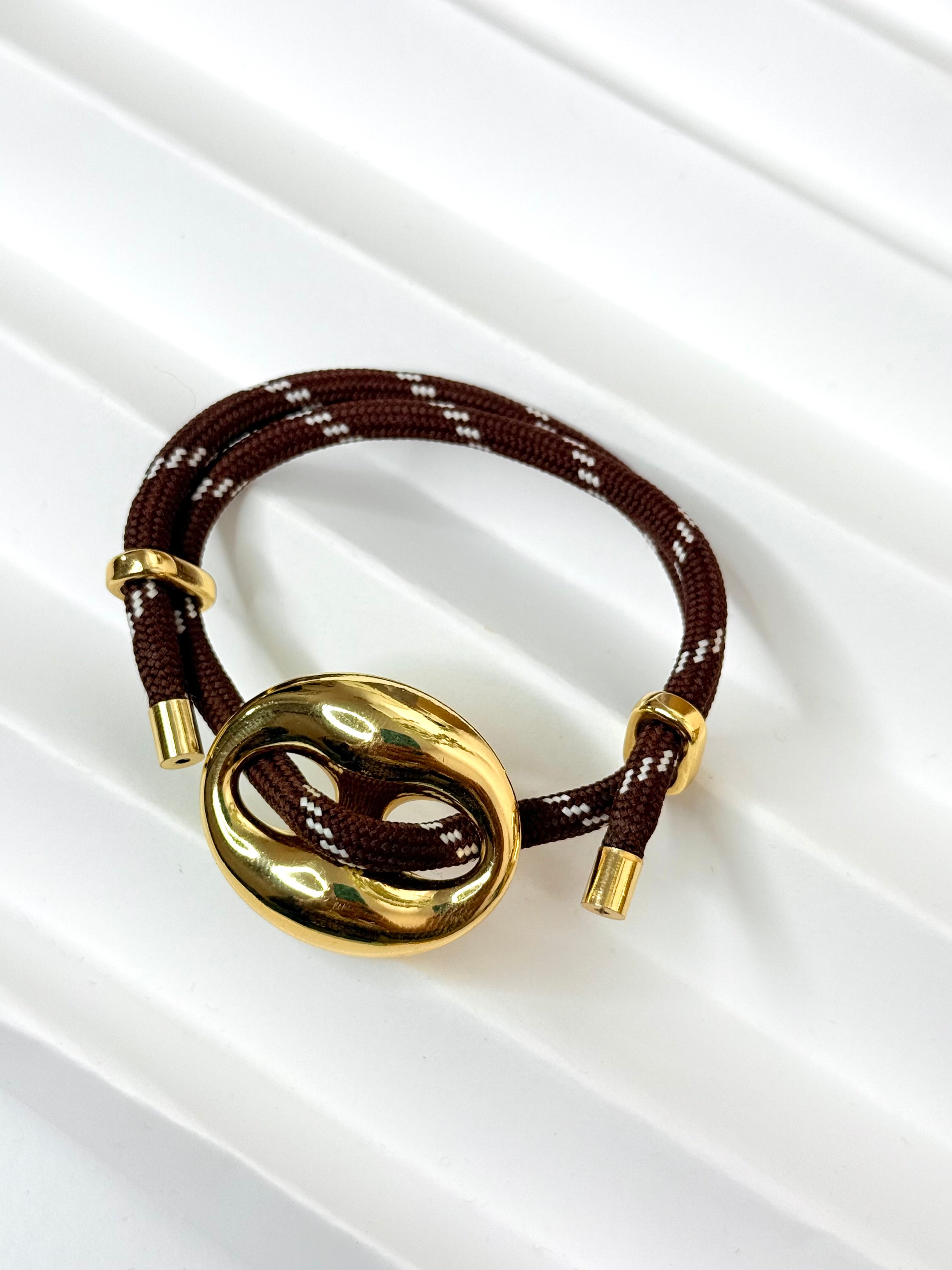 Brown Guci Link Bracelet