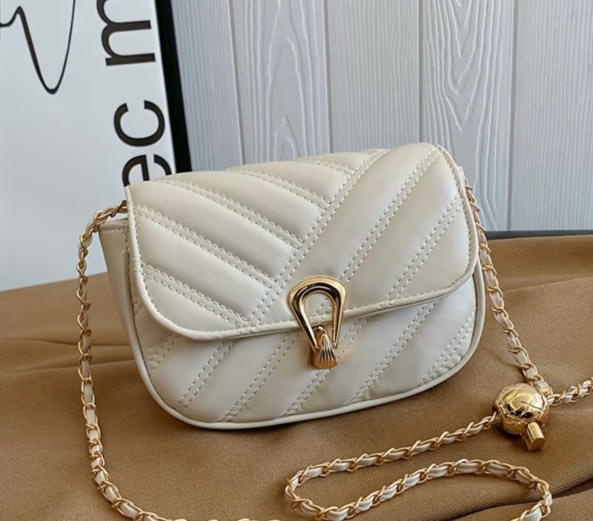 Korean Style Zara Bag (Black & Beige)