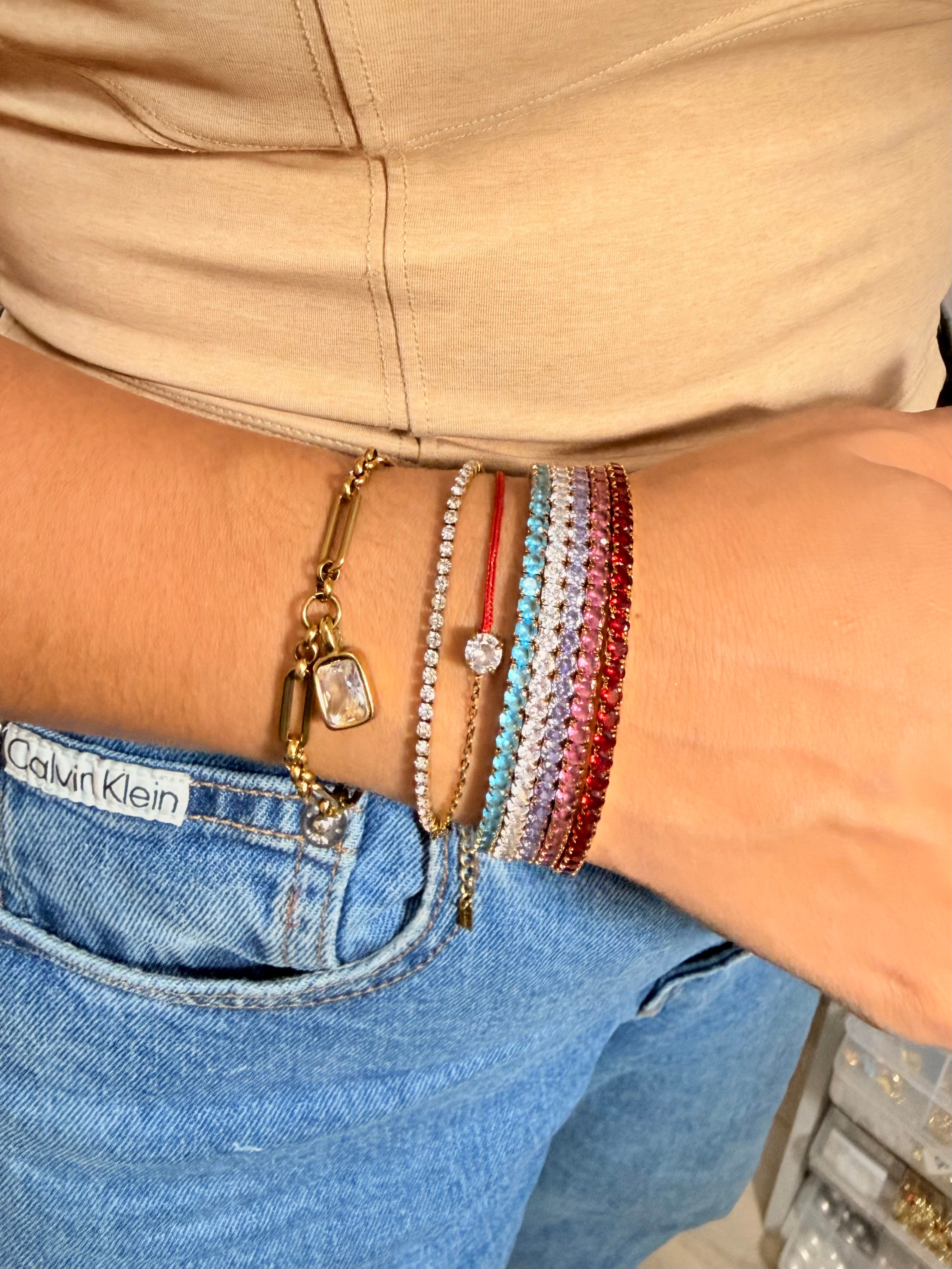 Color Tenis Bracelet (se venden individuales)