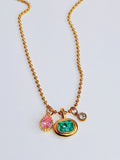 3 charm Necklace (b)