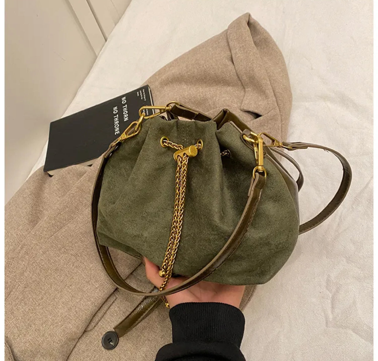 String Zara Bag color Green