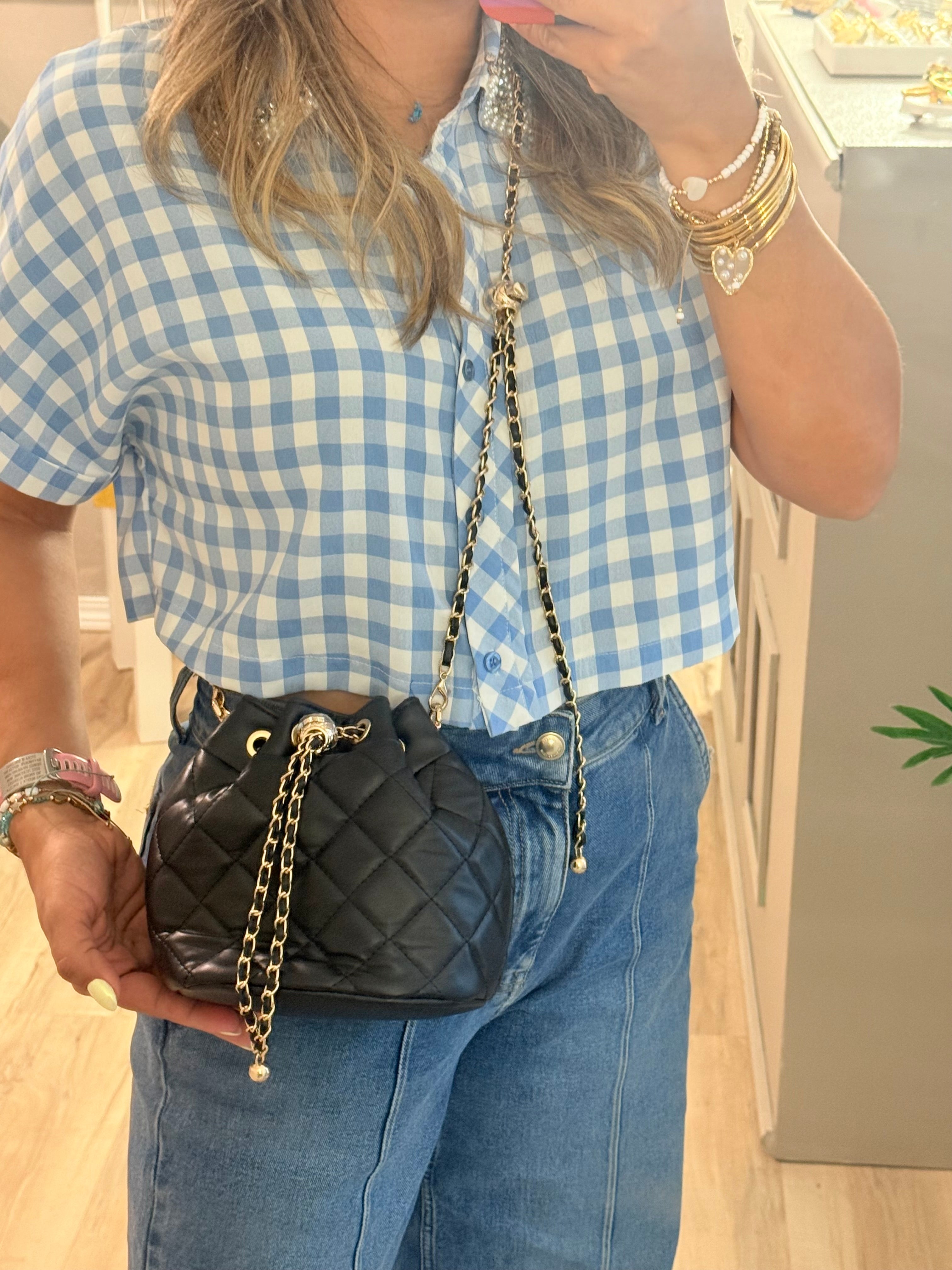 Black Bucket Zara Bag