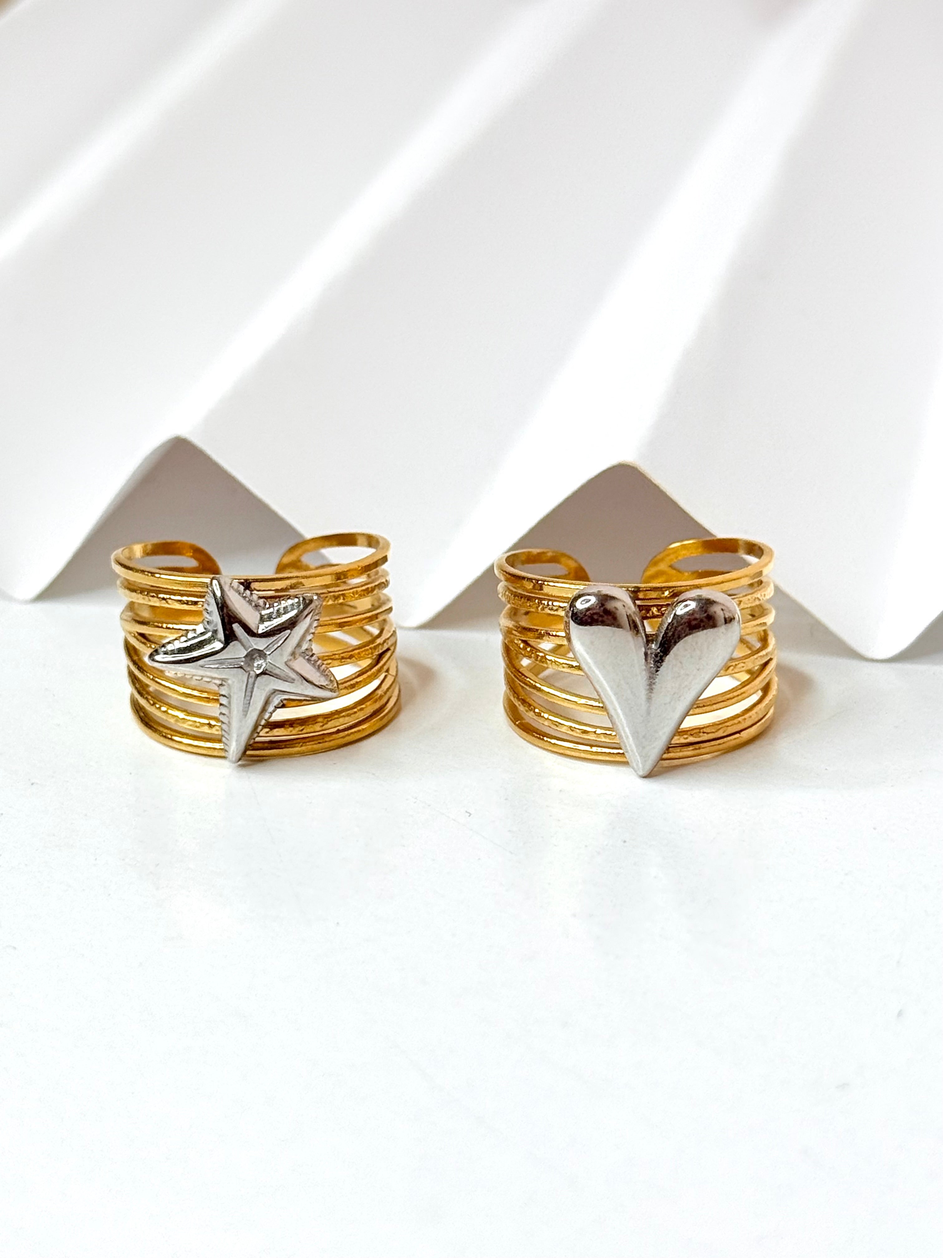 Multi Gold & Silver Ring (se venden por separado)