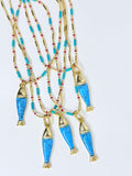 Blue Fish Necklace