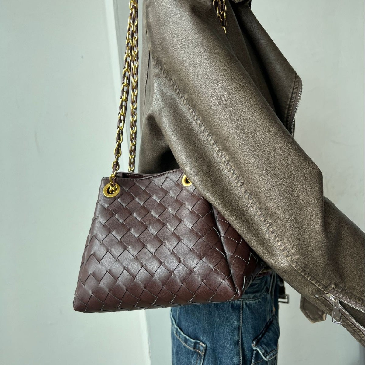 Gold Tote Zara Bag