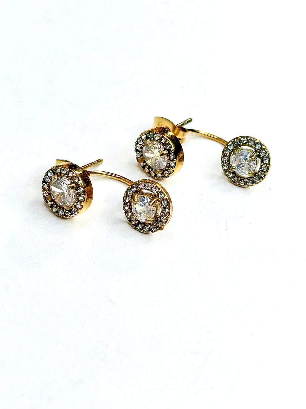 Alena Round Diamond Earrings