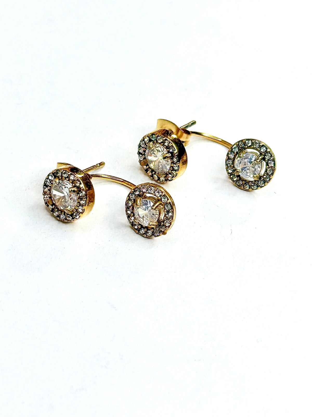 Alena Round Diamond Earrings