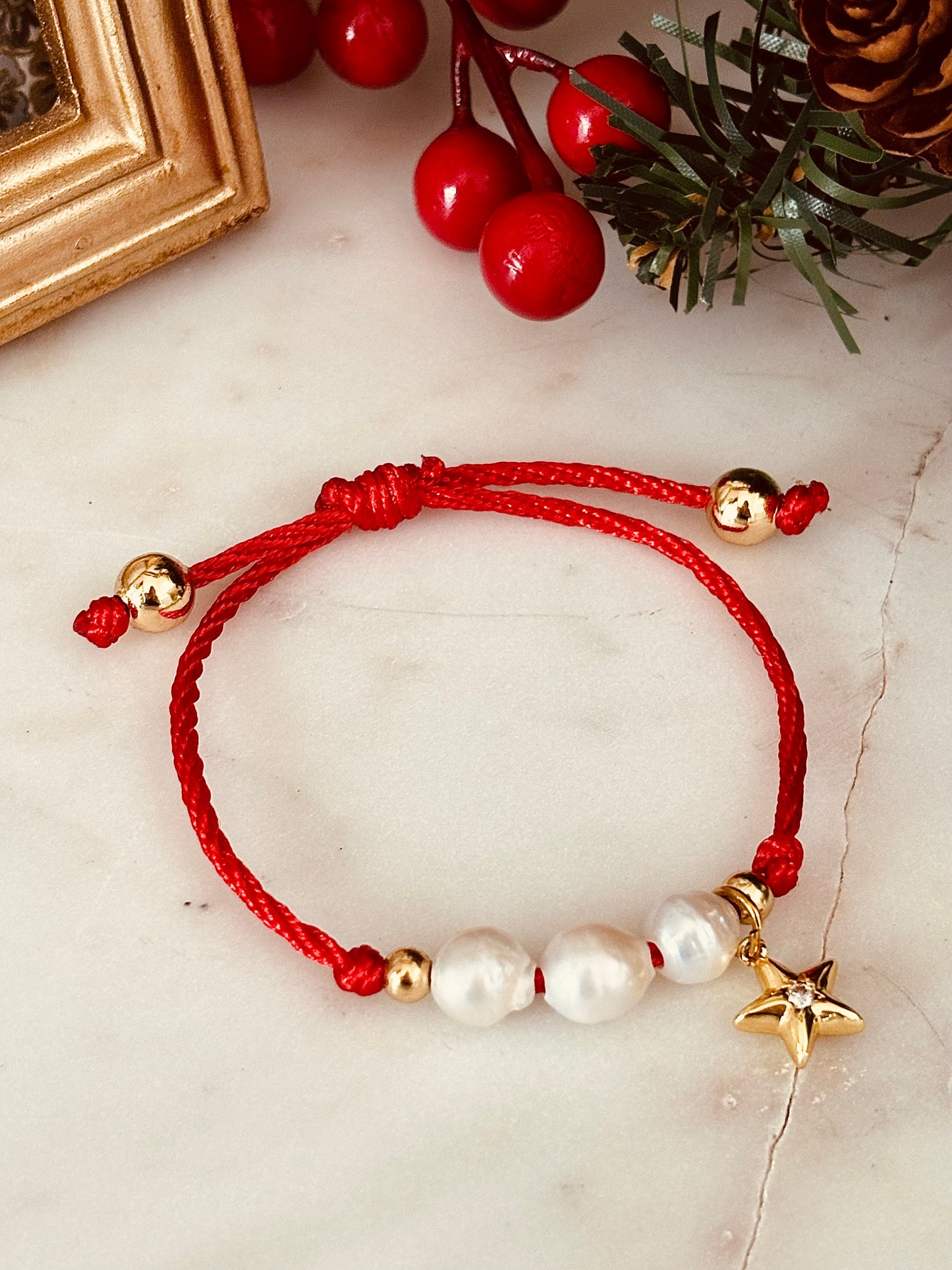 Red Pearl Bracelet