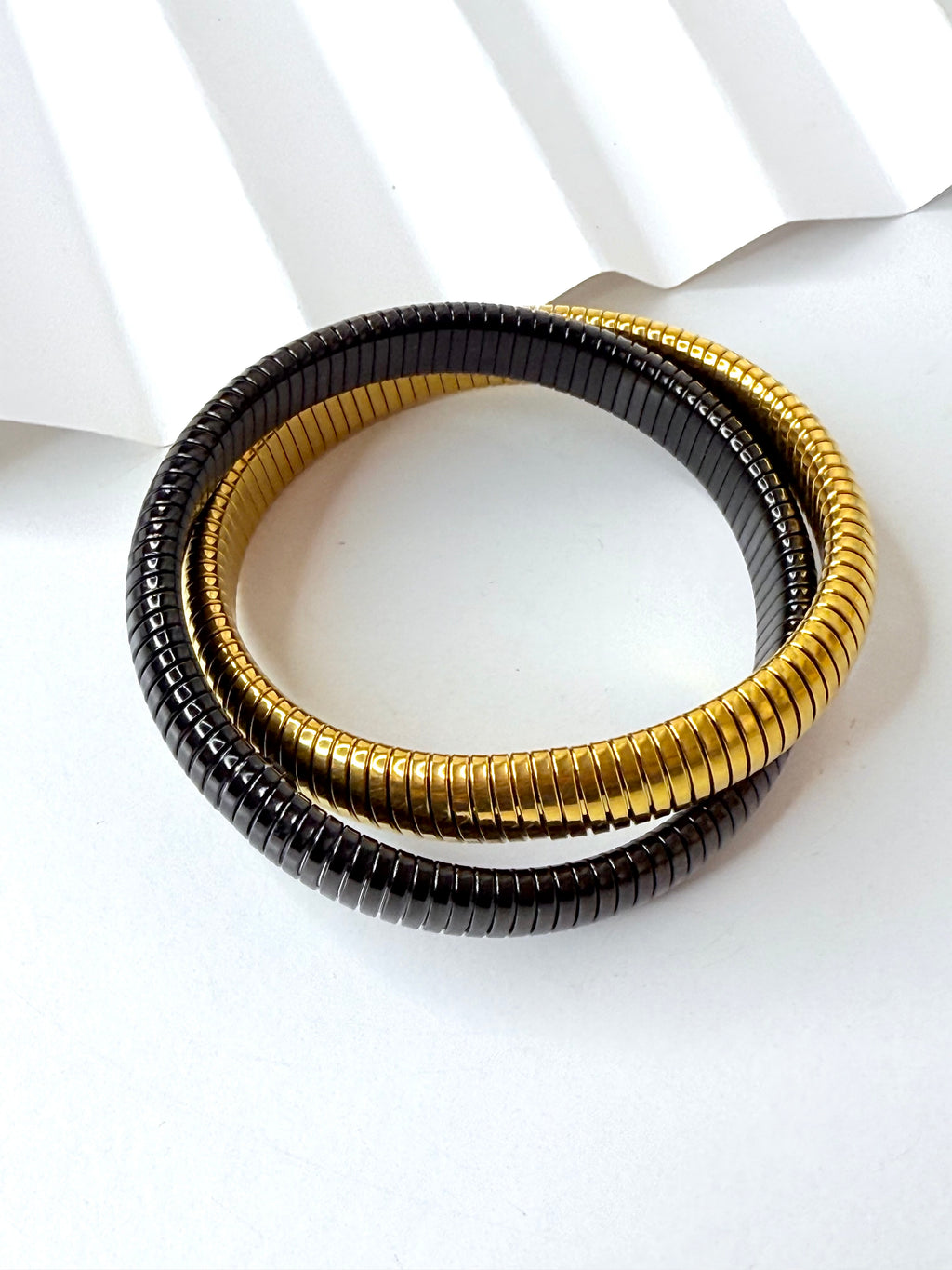 Black & Gold Chunky Bracelet