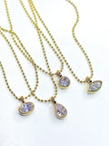 Floating Diamond with chain Necklace