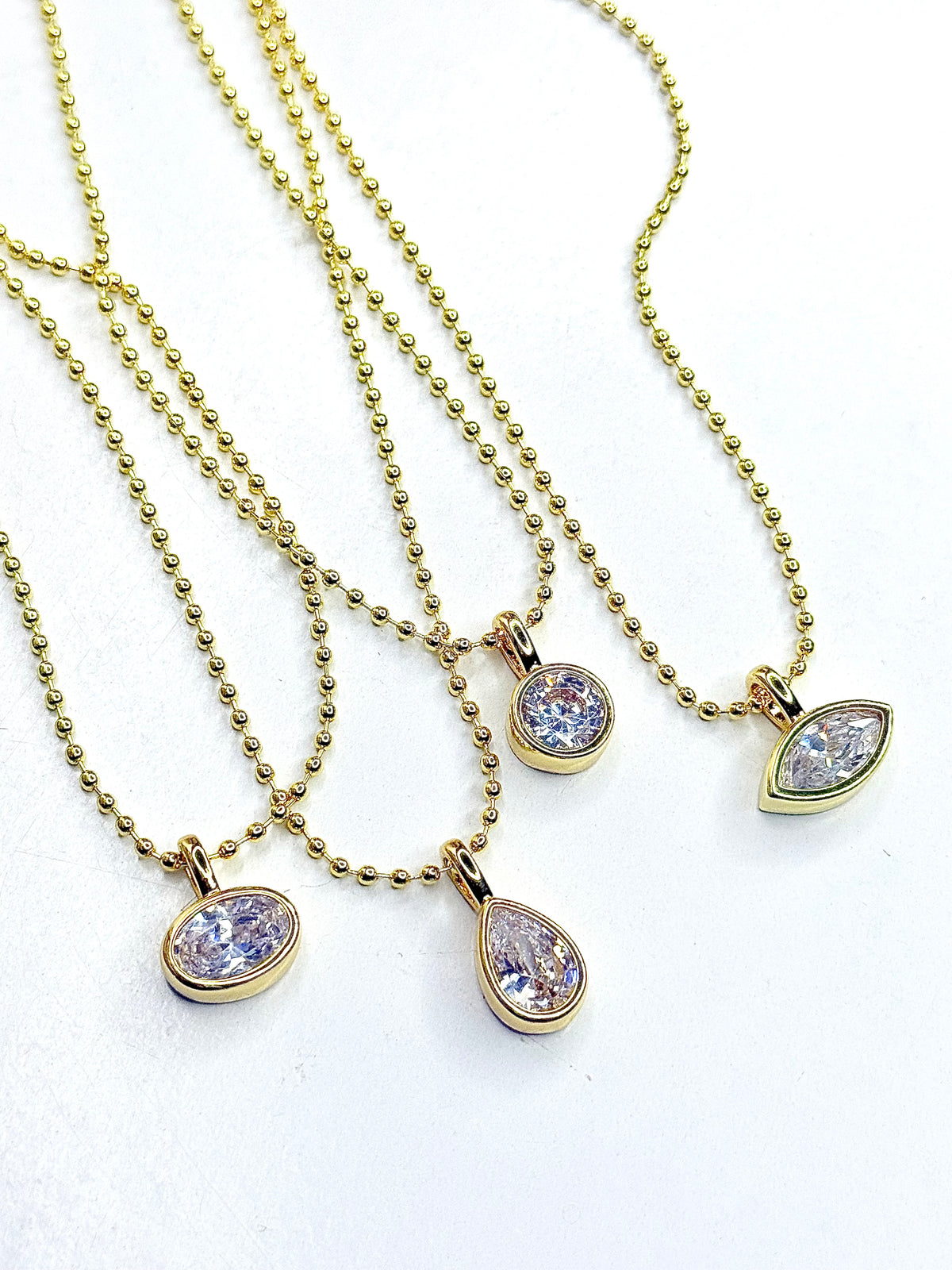 Floating Diamond with chain Necklace
