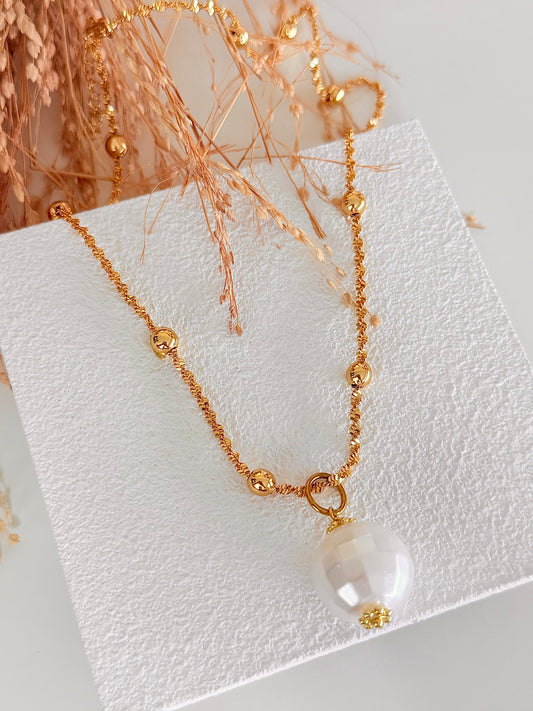 Disco Pearl Necklace