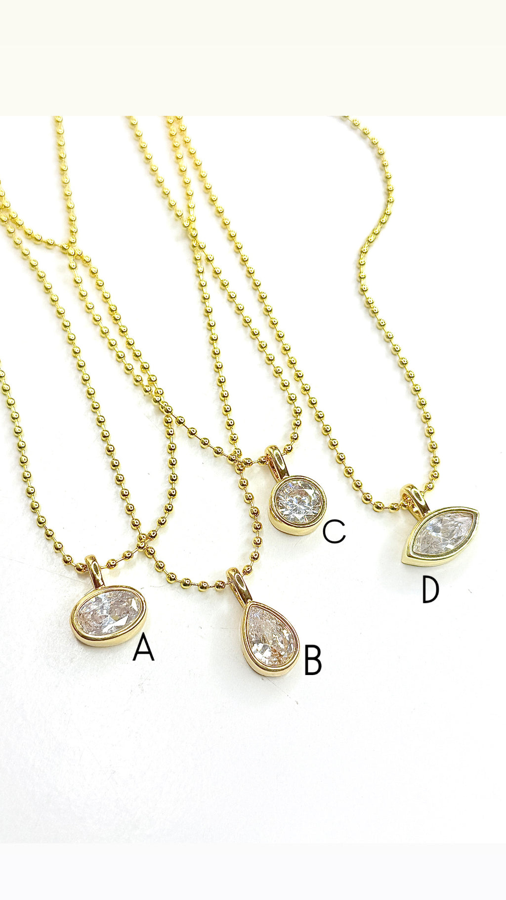 Floating Diamond with chain Necklace