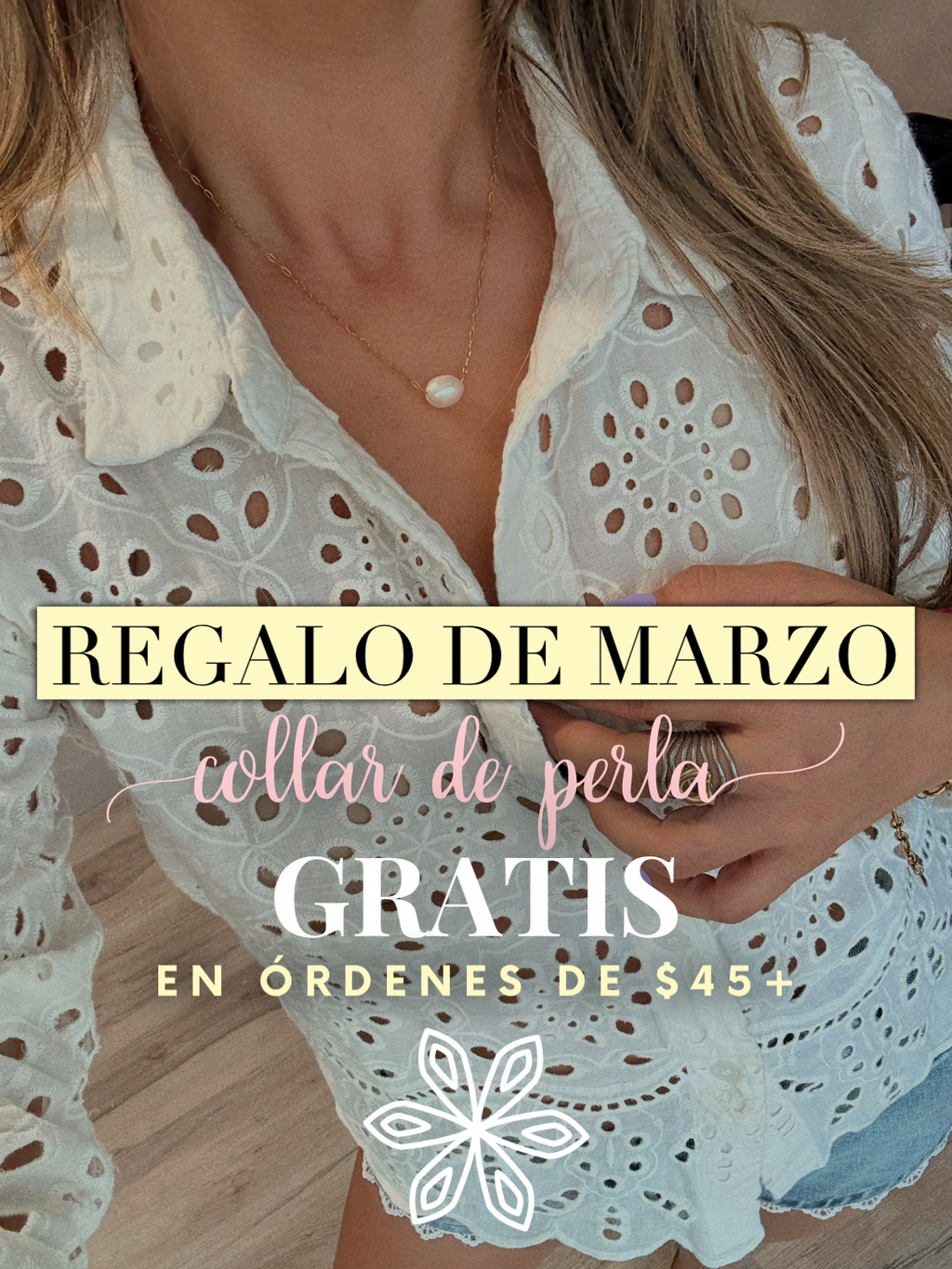 Free Pearl Necklace Marzo Promo