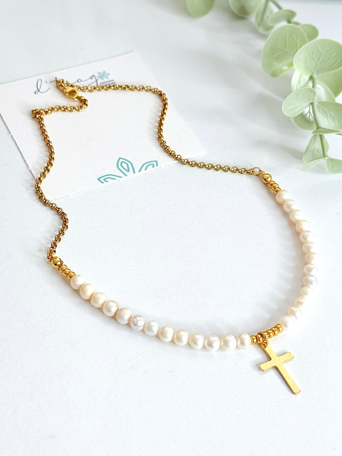 Faith Pearl Necklace