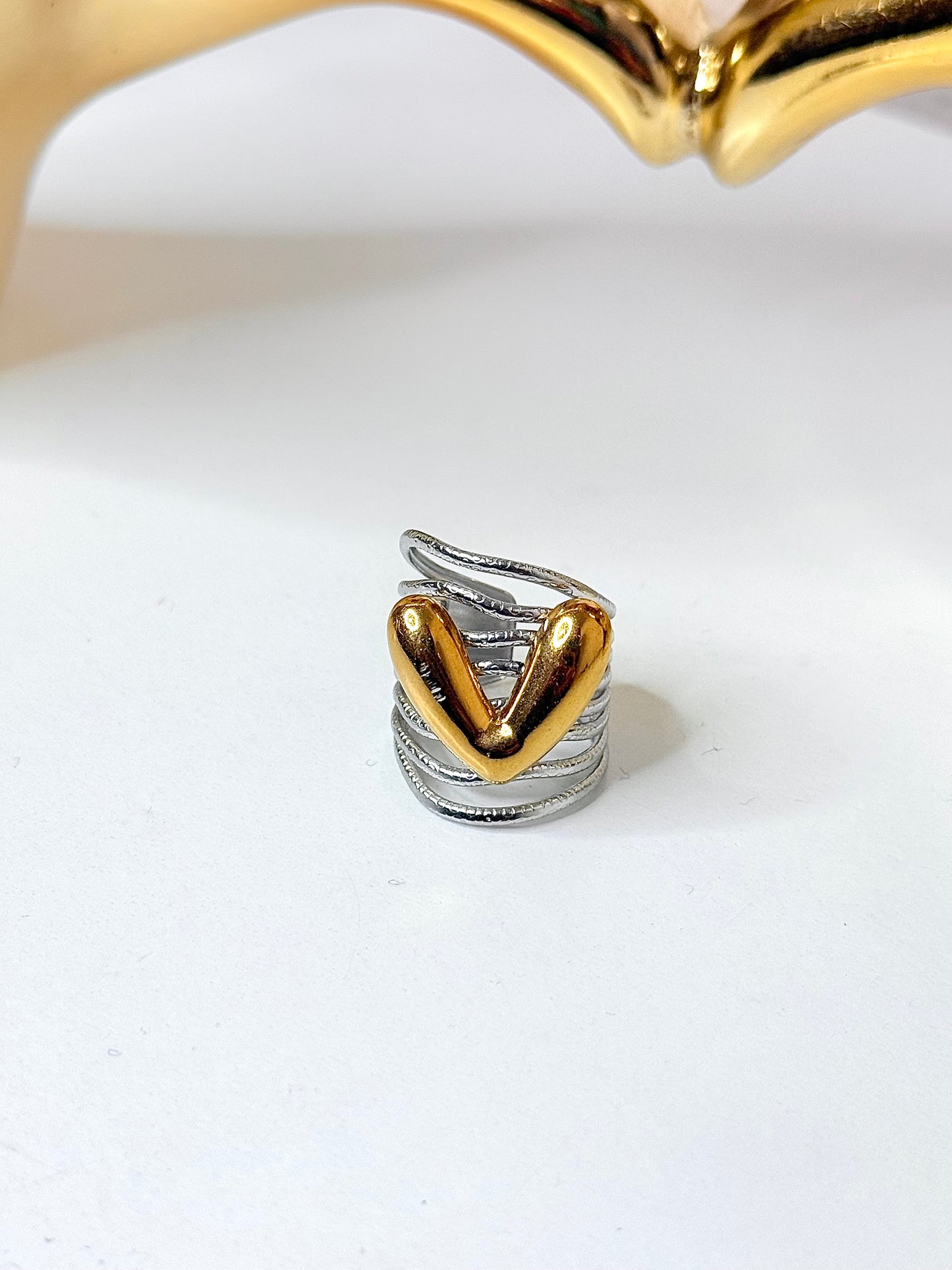 Sortija 2 tonos Corazon Ring